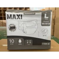 Cloudrys maxi Windeln mit Folie Gr. M schwarz mit 11500 ml