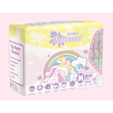 Tykables Unicorns diapers with foil size M
