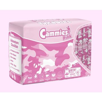 Tykables Cammies Windeln mit Folie pink Gr M