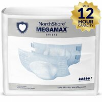 Northshore Megamax Windeln mit Folie wei&szlig; Gr M